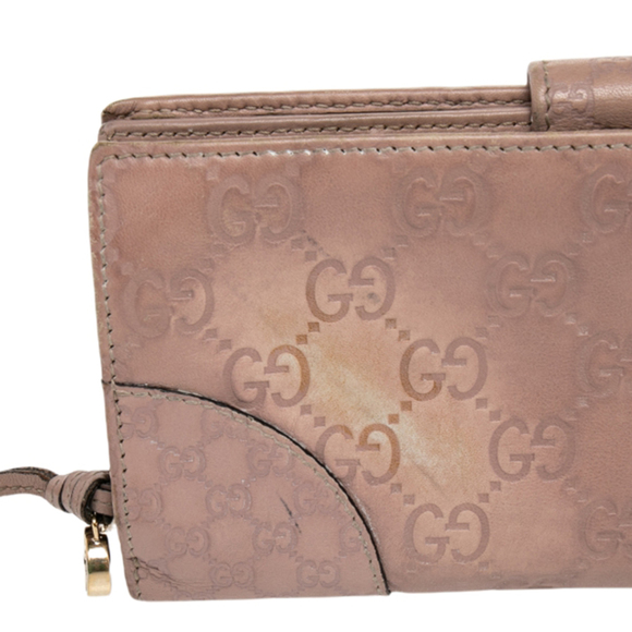 GUCCI Beige ssima Leather Bree Bifold Wallet - Picture 5 of 9